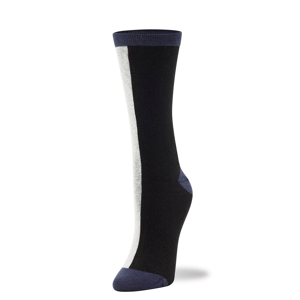 HUE X Marrisa Wilson Color Block Crew Sock